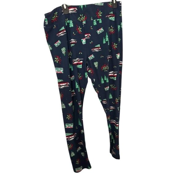 🎄 Time and Tru XL Christmas Leggings – Festive Holiday Print - Picture 2 of 4